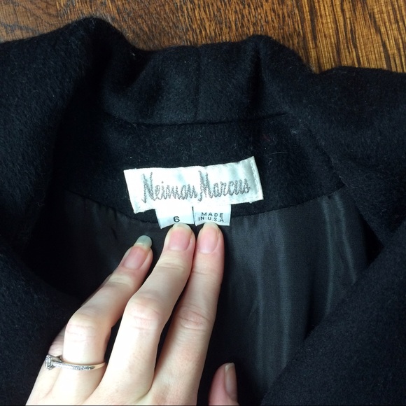 RARE Vintage Neiman Marcus Floor Length Wool Coat - Picture 3 of 8